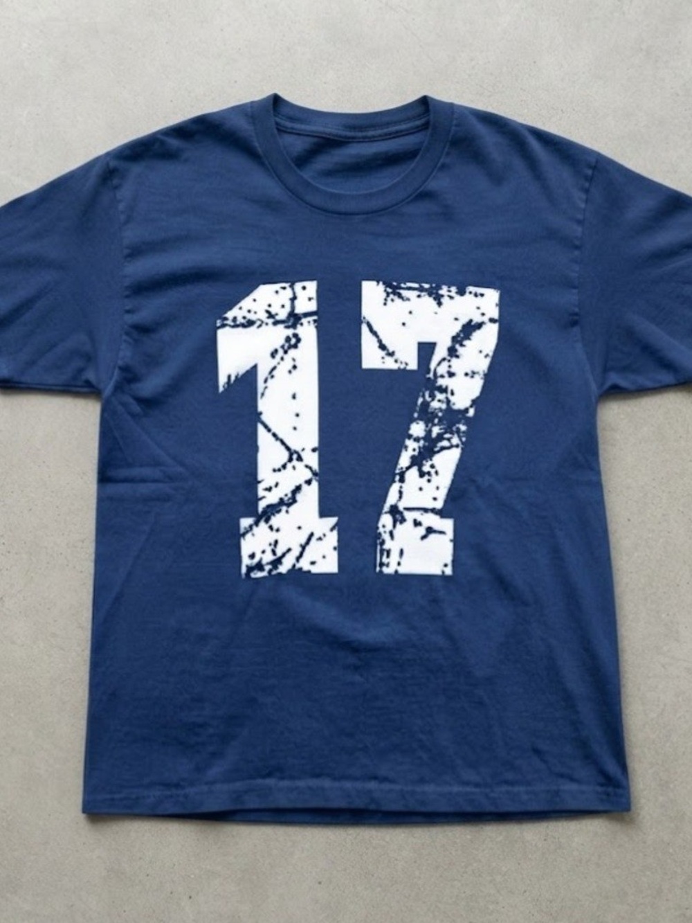 17 Buffalo Bills Josh, Distressed Number 17 Graphic Gildan T-Shirt